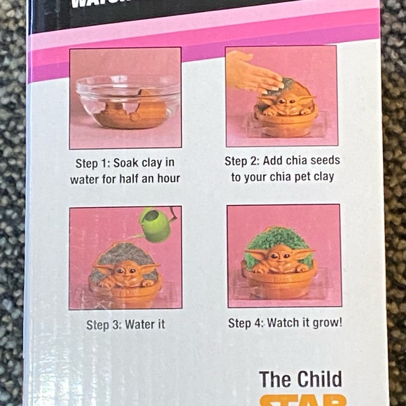 Star Wars CHIA PET Mandalorian Child Watch It Grow - Picture 3 of 5